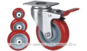 Колесо поворотное с площадкой Lema ED2-TPU-100-90-B5