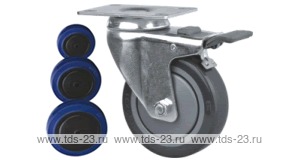 Колесо поворотное с площадкой Lema EI2-RUB-100-130-B7