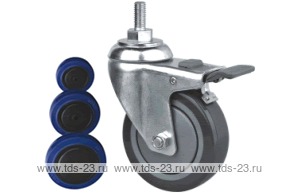 Колесо поворотное с болтом Lema EI3-RUB-125-140-B7