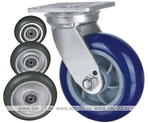 Колесо поворотное с площадкой Lema GF2-RUB-125-300-6A